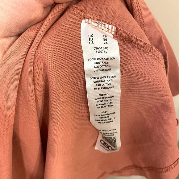 ASOS Curve | Women’s Plus Pink Spaghetti Strap Fit & Flare Dress Size 24 - Picture 4 of 5